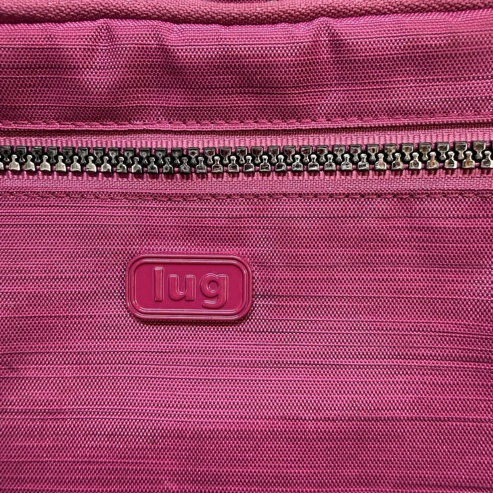 Lug Shimmy Crossbody Bag Purse Pink Adjustable Strap RFID Bottle Holder Travel - Picture 3 of 16